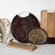 Artesà Mango Wood Rectangular Serving Platter with Leopard Handles