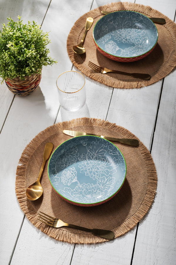 Mikasa Leaf & Geometric Stoneware Bowl, 21 cm image 5