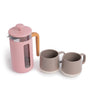 La Cafetière 3pc Cafetière Gift Set with Pisa 8-Cup Cafetière, Pink, and 2x Seville Ceramic Coffee Mugs, 300ml image 1