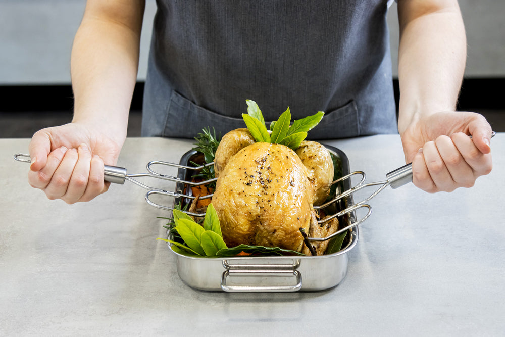 MasterClass Pair of Stainless Steel Oven Forks