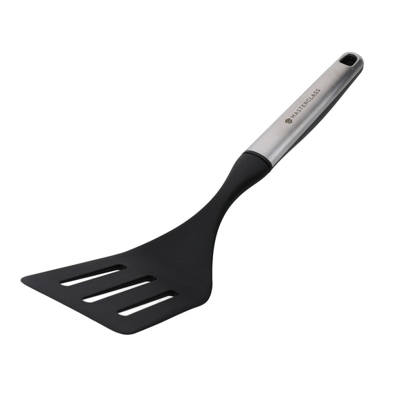 MasterClass Soft Grip Stainless Steel Slotted Turner - 34 cm image 3