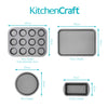 KitchenCraft Non-Stick Carbon Steel 4-Piece Bakeware Set image 7