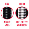 BUILT PET Medium Night Safe Reflective Collar - Blue image 11