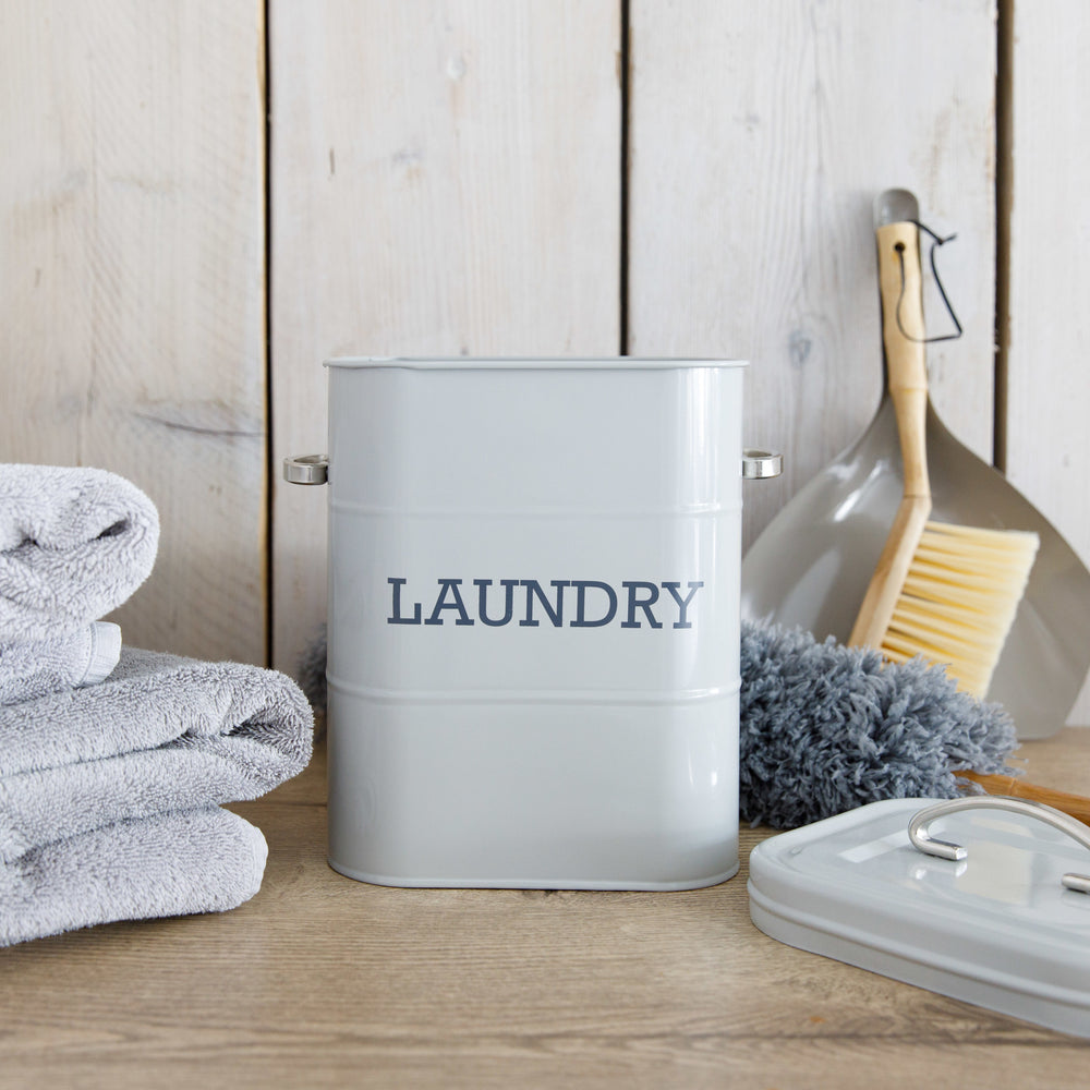 Living Nostalgia French Grey Laundry Tin