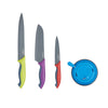 Colourworks Brights Three Piece Knife Set with Sharpener image 1