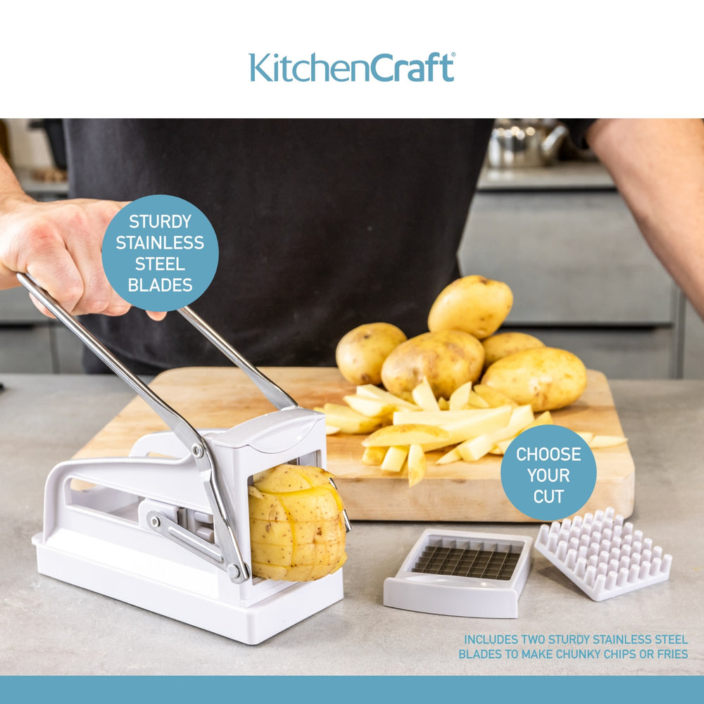 KitchenCraft Potato Chipper with Interchangeable Blades