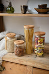 KitchenCraft Idilica Glass Storage Jar with Beechwood Lid, 1300ml image 7
