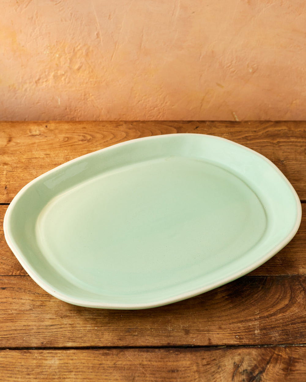 Jamie Oliver Big Love Feast Platter, Stoneware, Green, 40 x 32cm