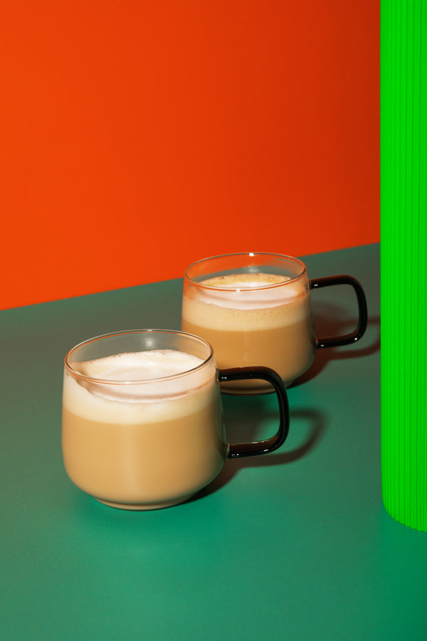 La Cafetière Glass Mug With Green Glass Handle, Set of 2, 275ml image 6