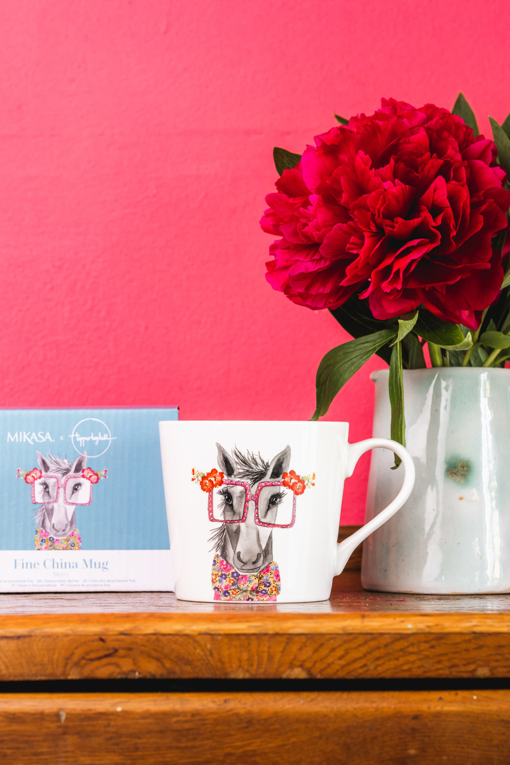 Mikasa Tipperleyhill Horse Print Fine China Mug, 380ml
