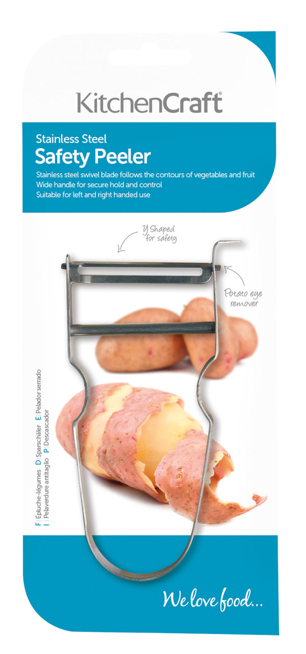 KitchenCraft Stainless Steel Safety Vegetable Peeler image 3