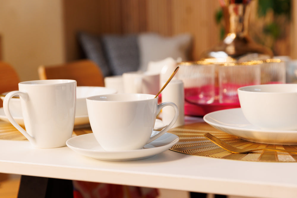 Mikasa Chalk Porcelain Mugs, Set of 4, 380ml, White