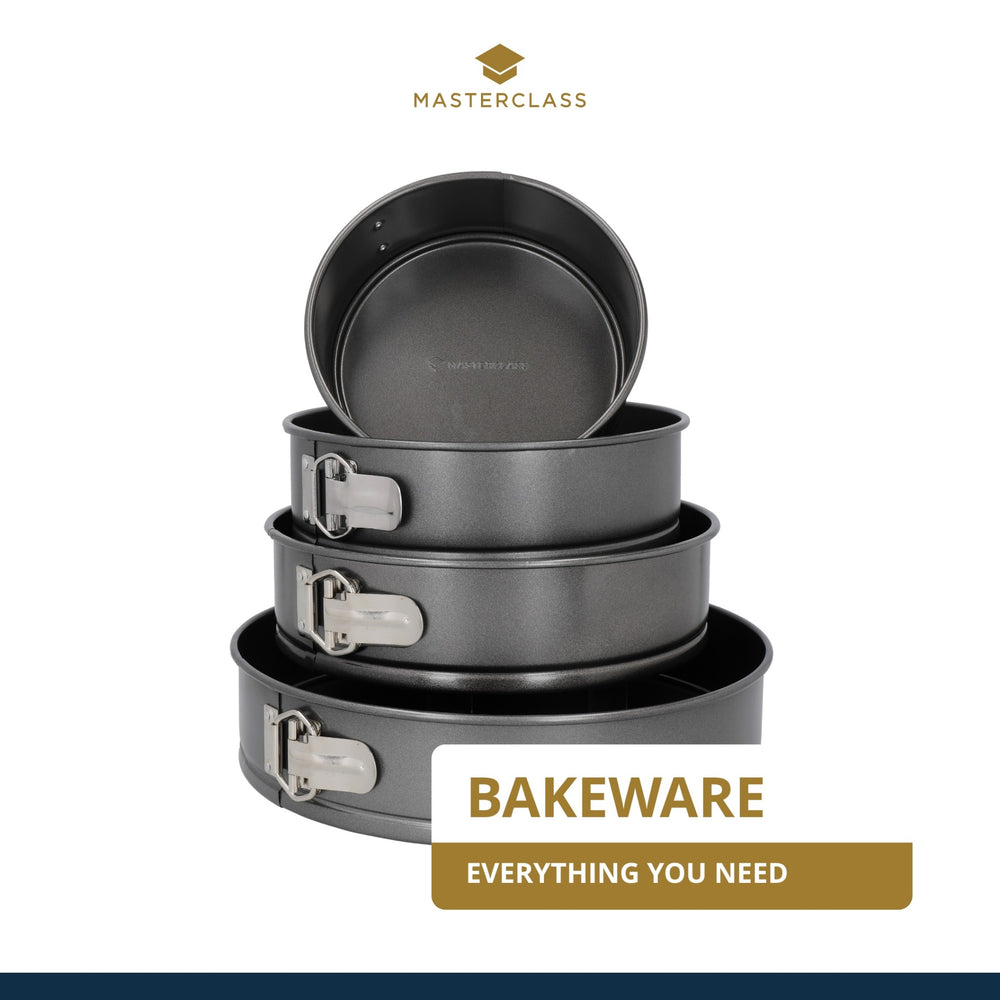 MasterClass Non-Stick Loose Base Springform Cake Pan, 25cm – CookServeEnjoy