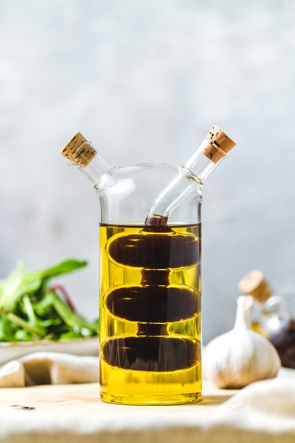 KitchenCraft World of Flavours Italian Glass Dual Oil & Vinegar Cruet Bottle image 2