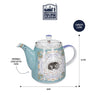 London Pottery Bell-Shaped Teapot with Infuser for Loose Tea - 1 L, Badger image 8