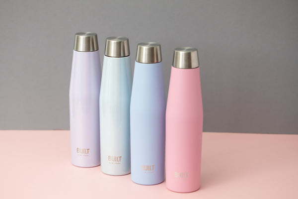 BUILT Apex 540ml Insulated Water Bottle, BPA-Free 18/8 Stainless Steel - Iridescent Blue image 8