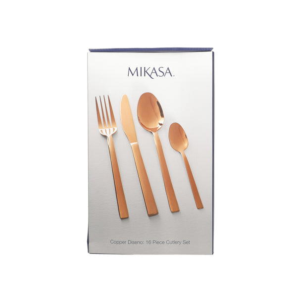 Mikasa Ciara Diseno 16 Piece Cutlery Set PVD Copper image 3