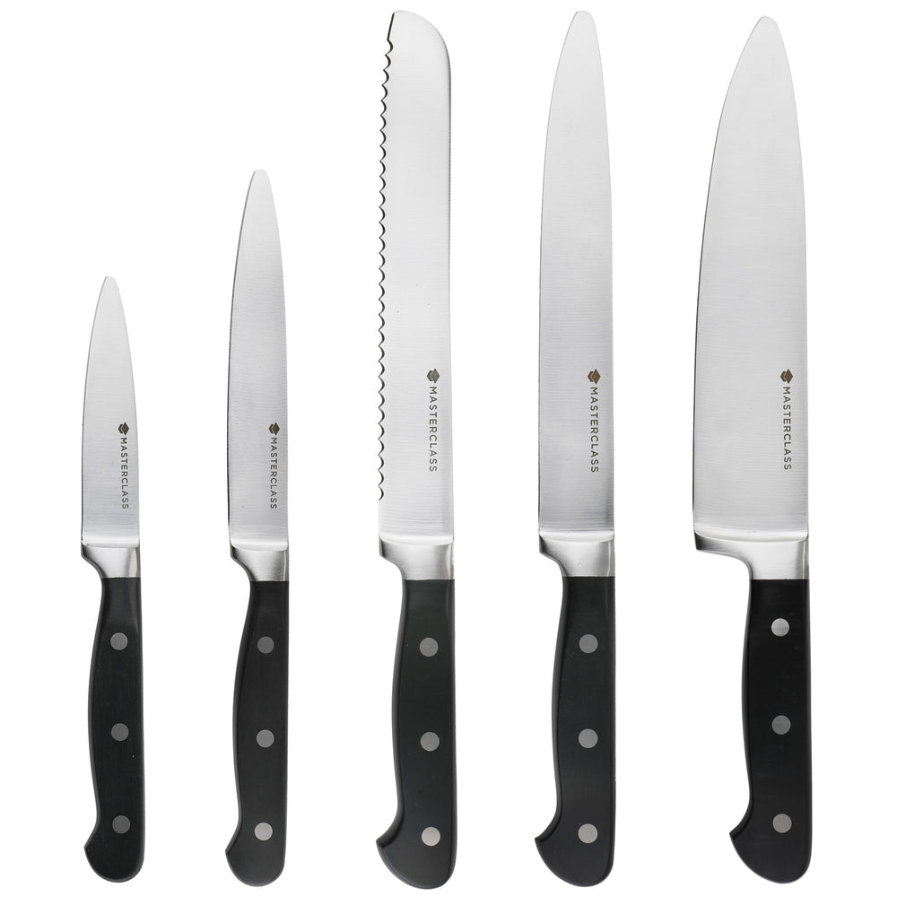 MasterClass Tipless Knife Block - 5 Piece Set