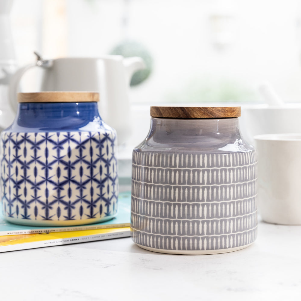 Mikasa Drift Storage Jar Grey