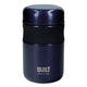 2pc Midnight Blue On-the-Go Set with Perfect Seal 740ml Double Walled Hydration Bottle and 490ml Food Flask