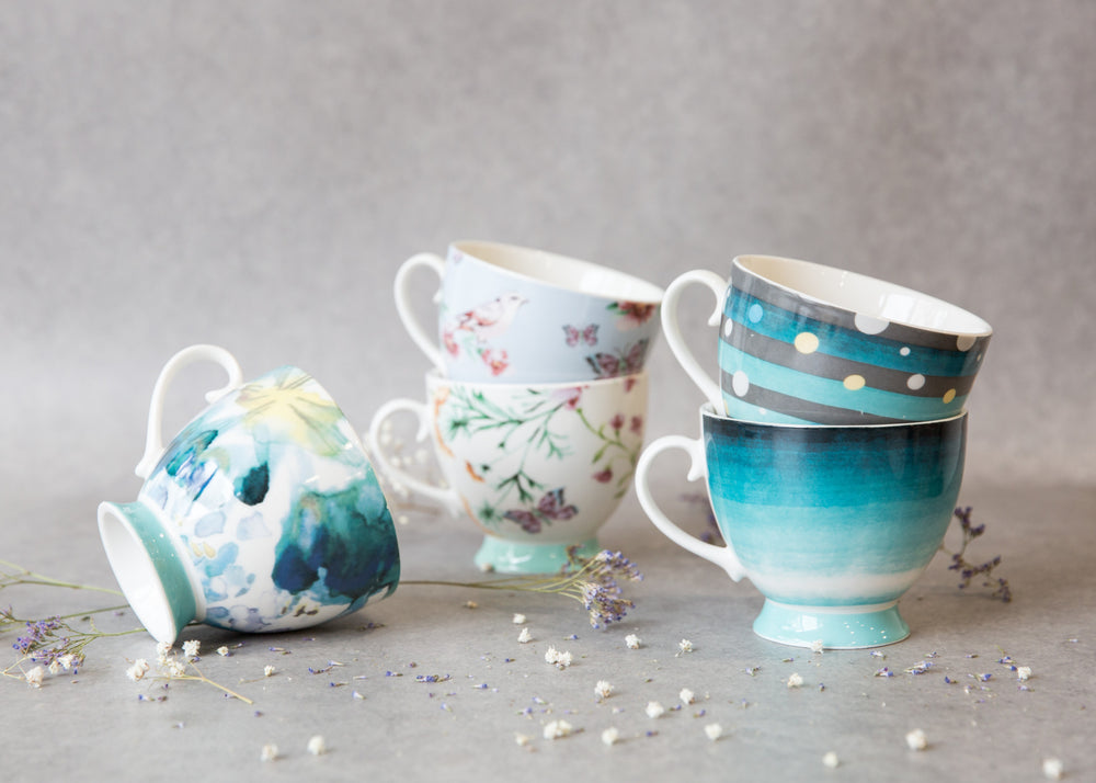 KitchenCraft China Spot Stripe Mug