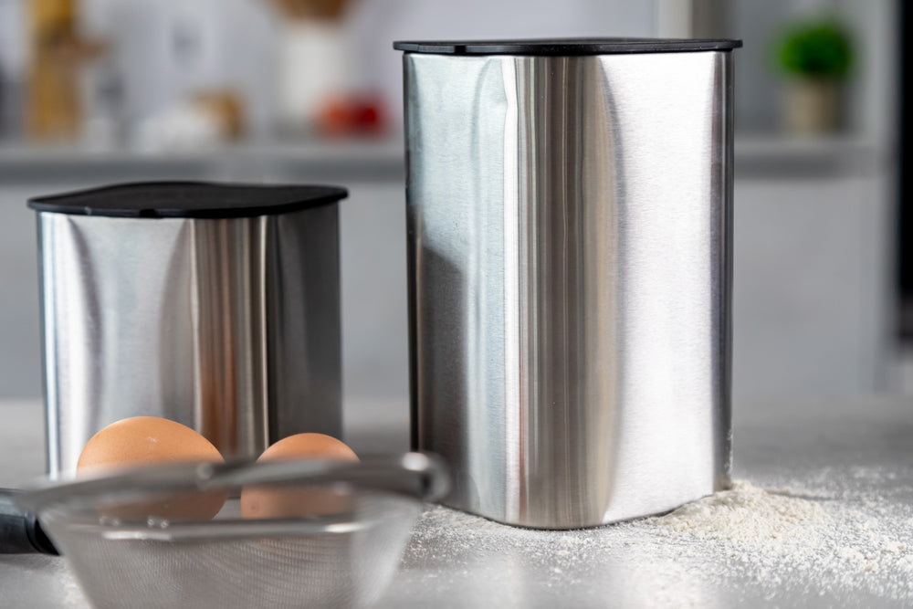 MasterClass Stainless Steel Container with Antimicrobial Lid - 17 cm