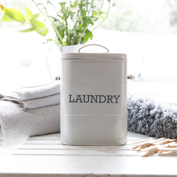 Living Nostalgia French Grey Laundry Tin image 7