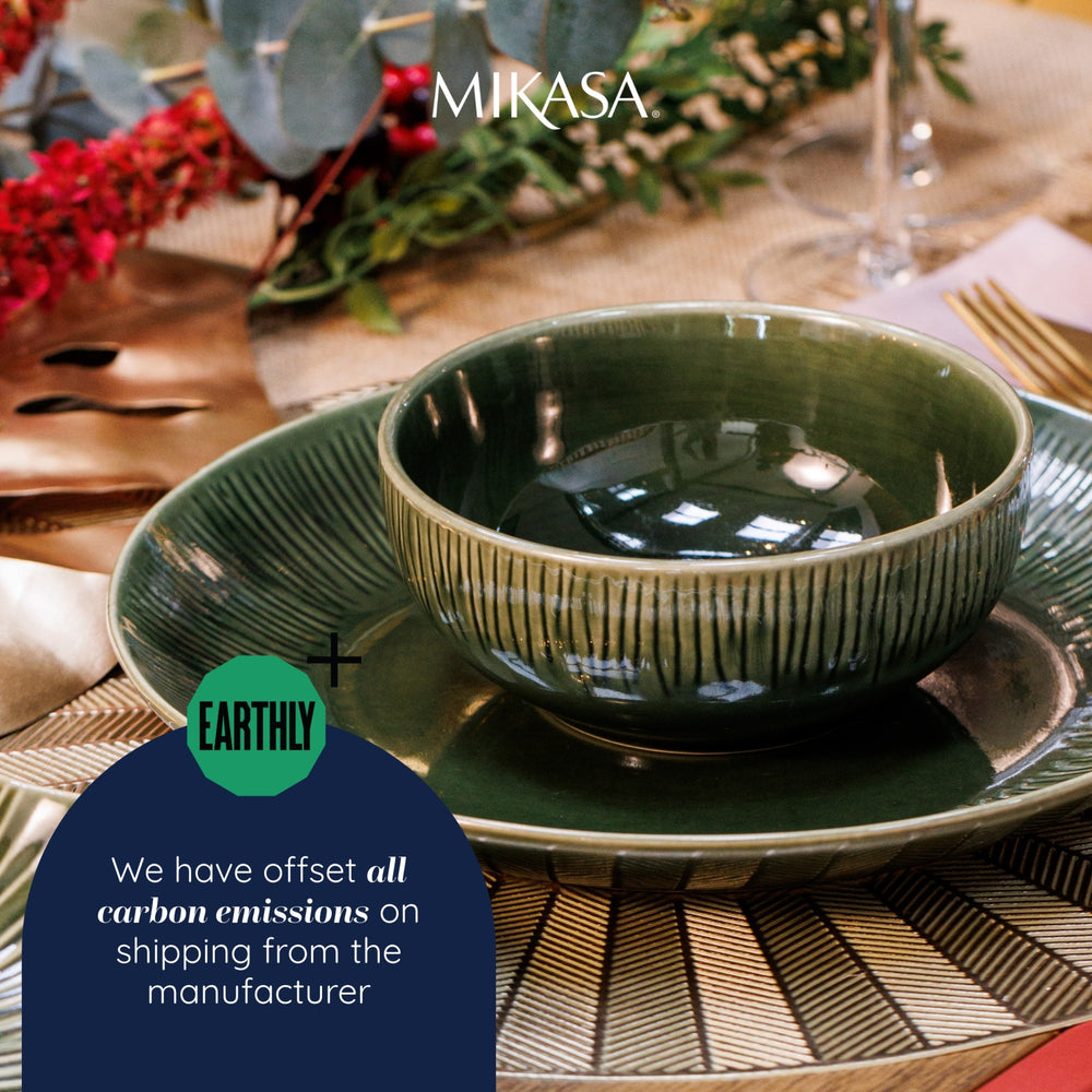 Mikasa Round Metallic Placemats, Set of 4, Gold, 38cm