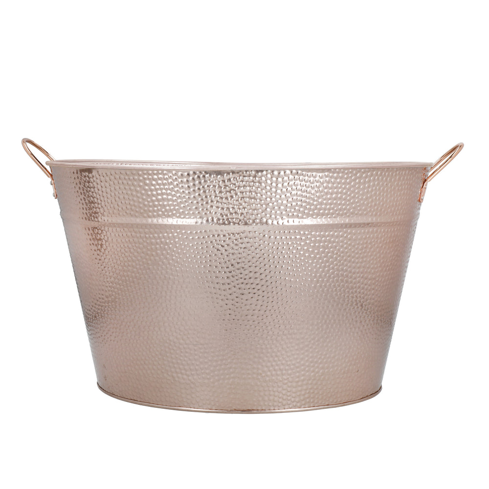 BarCraft Large Copper Champagne Bucket, Steel