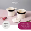 Mikasa Luxe Deco China Sugar Pot and Creamer Set, 245ml, White image 11