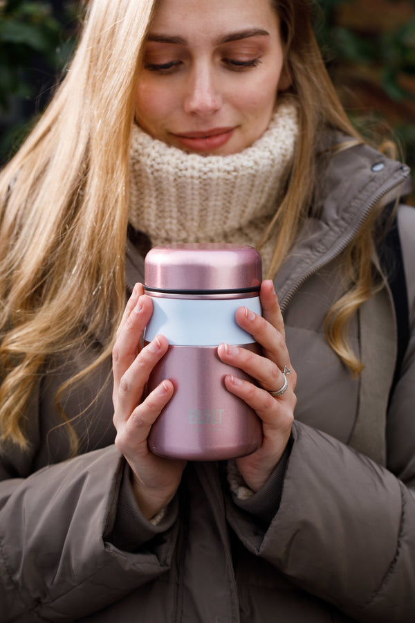 BUILT Tiempo Insulated Food Flask, 490ml, Rose Pink image 9