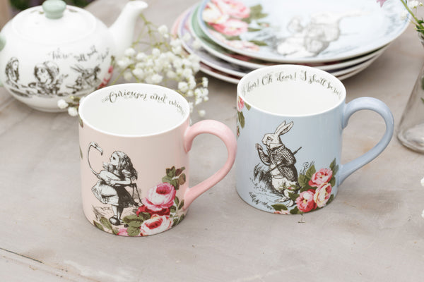 Mikasa and the V&A Alice In Wonderland 'His And Hers' Bone China Mugs, Set of 2, 380ml image 7
