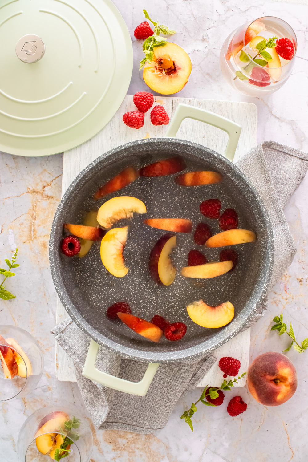 MasterClass Mint Green Cast Aluminium Casserole Dish, 4L