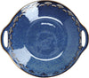 5pc Blue Porcelain Serveware Set with Dual Handled Serving Bowl, Platter and 3x Dip Bowls - Satori image 3