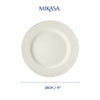 Mikasa Cranborne Stoneware Dinner Plates, Set of 4, 27cm, Cream