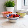 Set of 4 KitchenCraft Blue and White Greek Style Ceramic Bowls