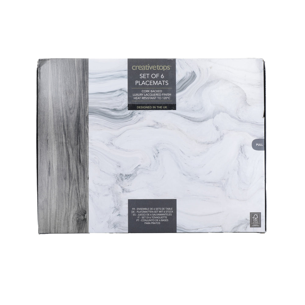 Creative Tops Marble Pack Of 6 Placemats