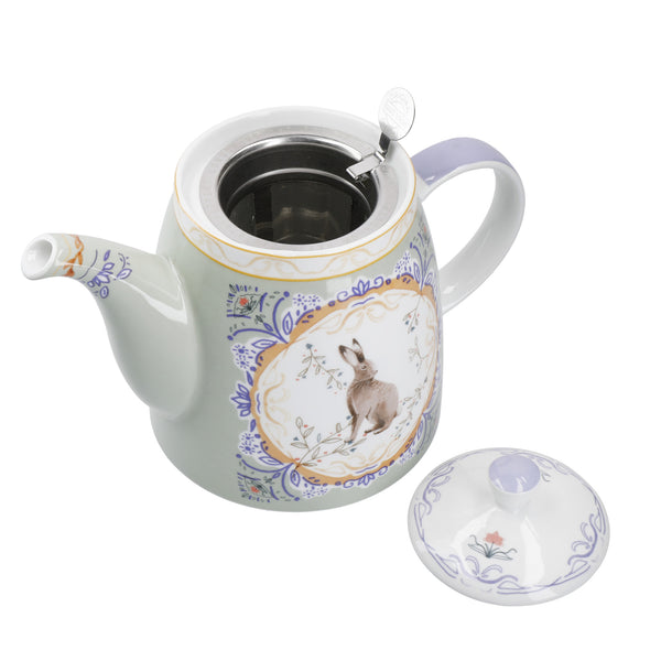 London Pottery Teapot with Infuser for Loose Tea, 1 L, Hare - Lifetime  Brands Europe