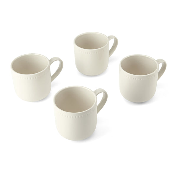 Mikasa Cranborne Stoneware Mugs, Set of 4, 320ml, Cream image 3