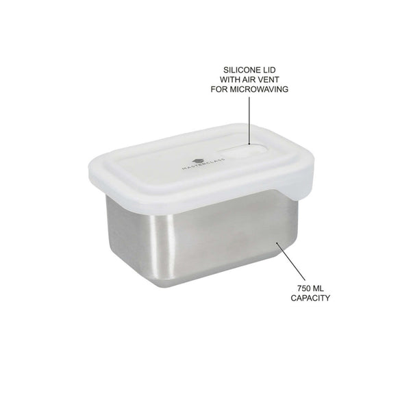 MasterClass All-in-One Stainless Steel Storage Containers with lids, 2 Pc Value Set image 5