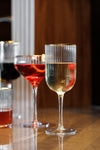 Mikasa Sorrento Ridged Crystal White Wine Glasses, Set of 4, 400ml image 5