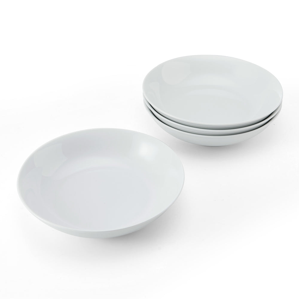 Mikasa Chalk Porcelain Pasta Bowls, Set of 4, 23cm, White