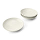 Mikasa Cranborne Stoneware Pasta Bowls, Set of 4, 24cm, Cream