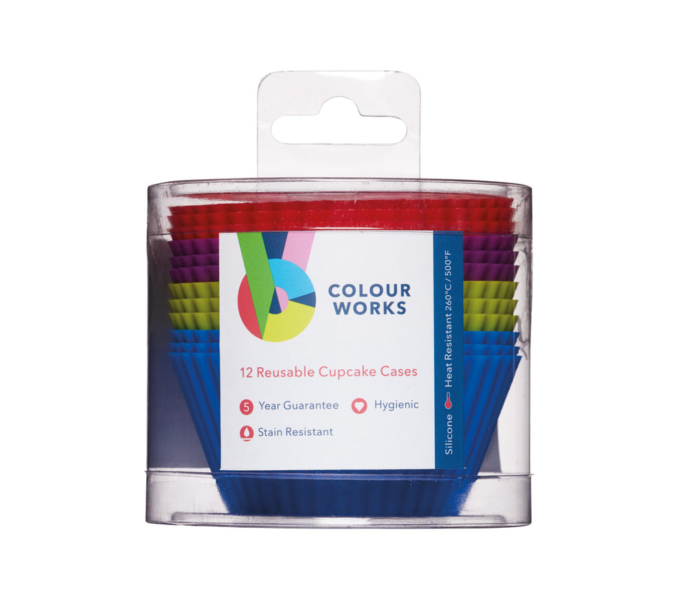 Colourworks Pack of 12 Silicone Cupcake Cases