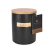 MasterClass Stoneware and Brass Effect Sugar Container with Airtight Bamboo Lid