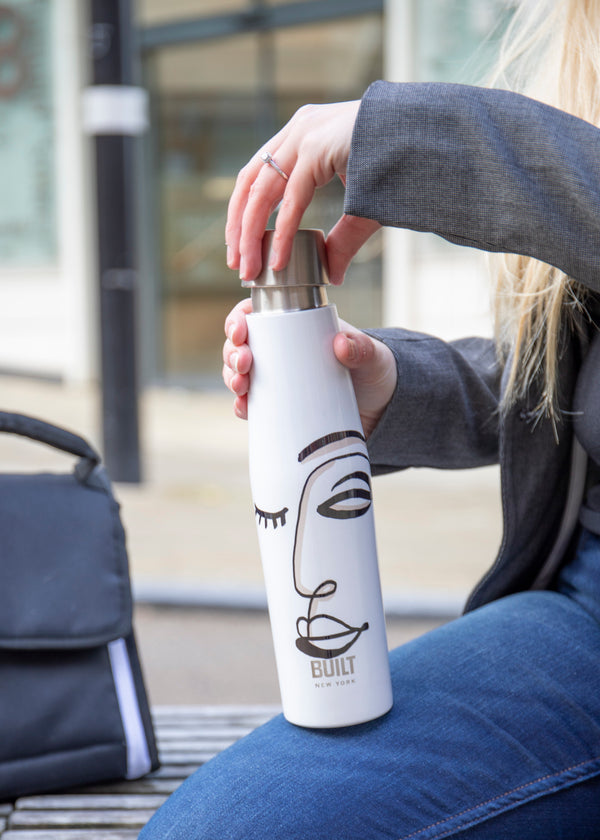 BUILT Apex 540ml Insulated Water Bottle, BPA-Free 18/8 Stainless Steel - 'Belle Vie' image 2