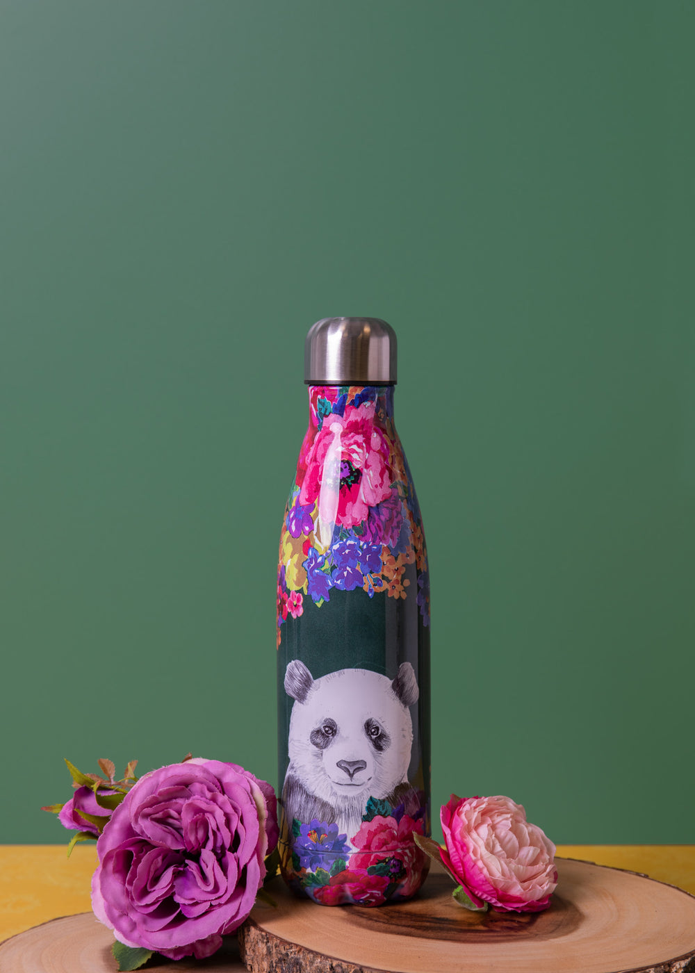 Mikasa Wild at Heart Panda Water Bottle, 500ml