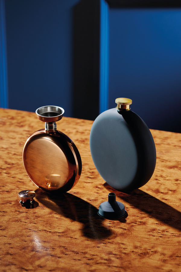 BarCraft Stainless Steel Copper Finish 140ml Hip Flask image 5