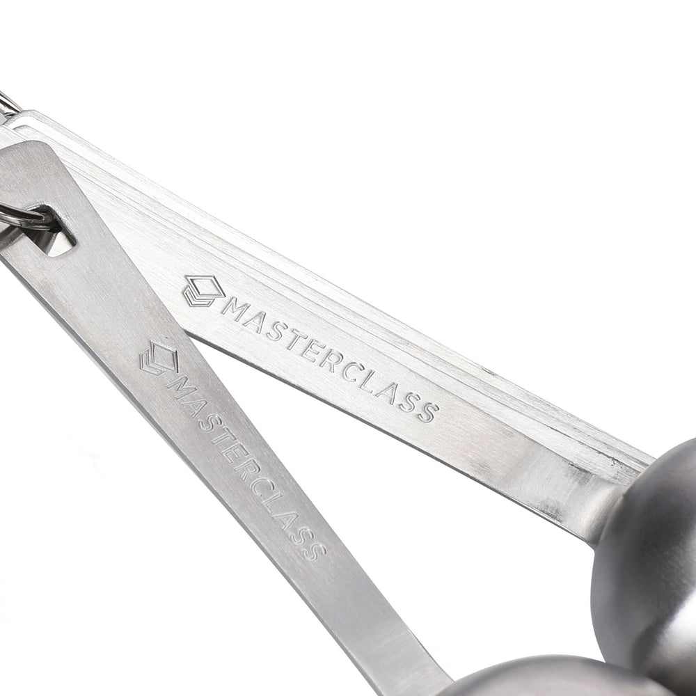 MasterClass Stainless Steel Measuring Spoon Set - 6 Pieces