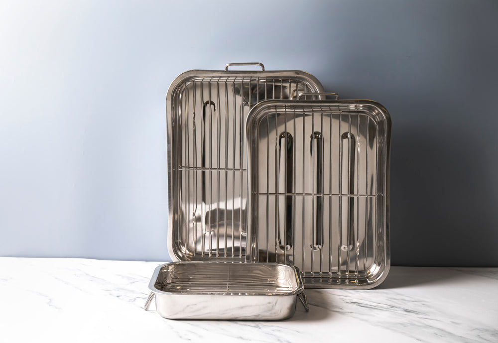 KitchenCraft Stainless Steel 38cm x 27.5cm Roasting Pan